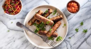 Plant-based sausages